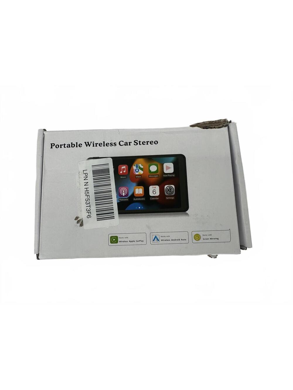 Portable Wireless Car Stereo Apple CarPlay Android Touchscreen Display | NIB